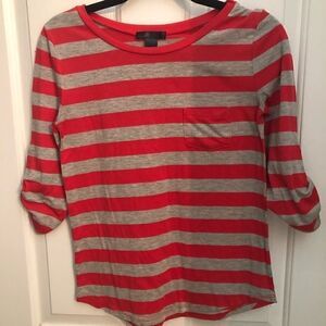 Women’s Boutique label red and gray shirt